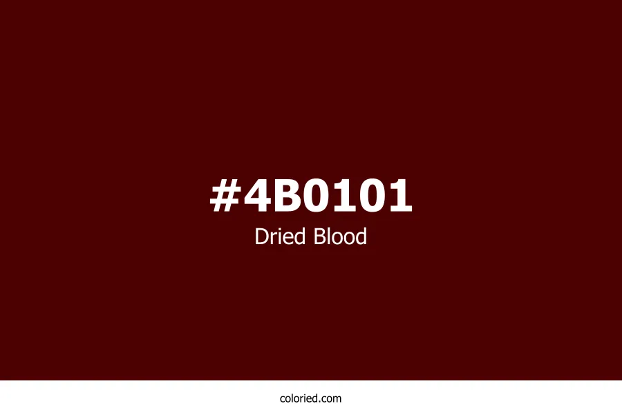 Dried Blood Color Hex Code