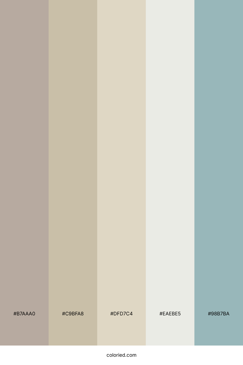 Driftwood Fog Shore Color Palette