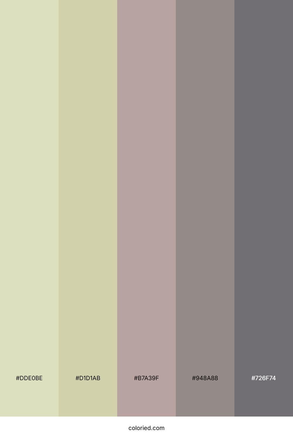 Driftwood Moss Garden Color Palette