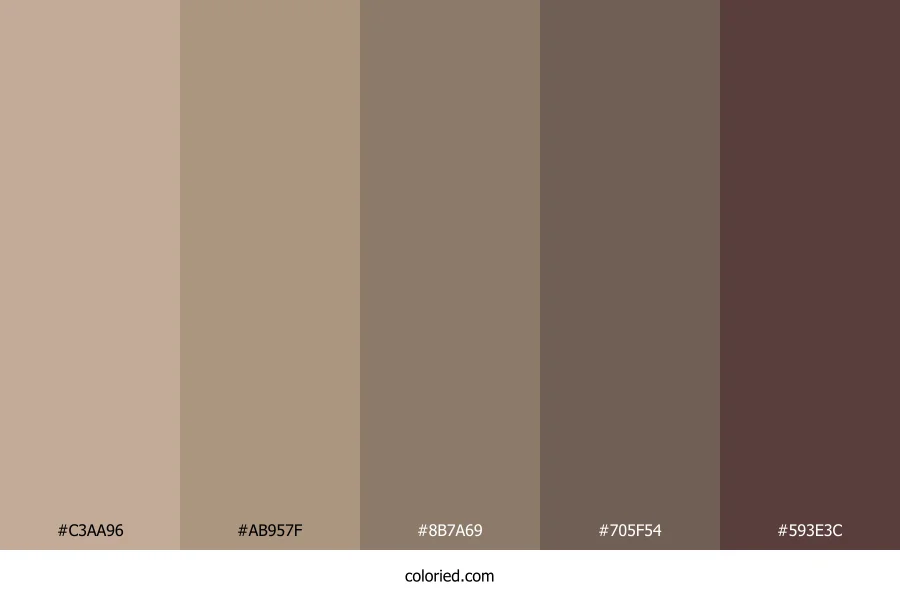 Driftwood Taupe Color Palette