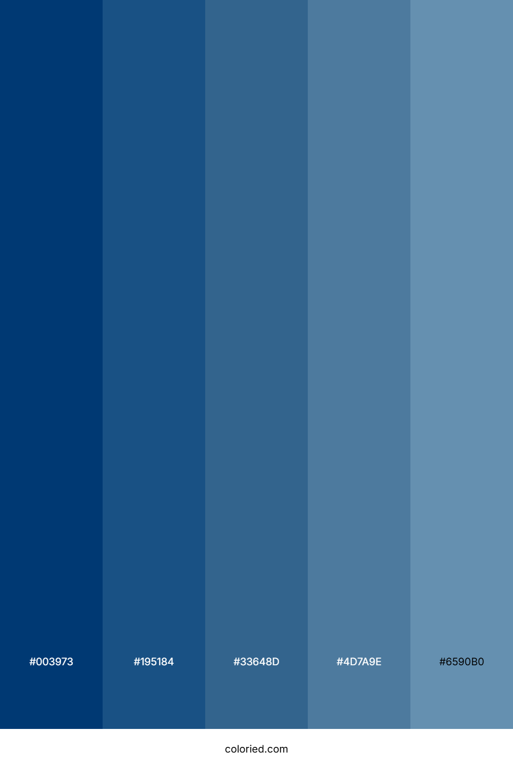Dull Blue And Steel Gray Color Palette