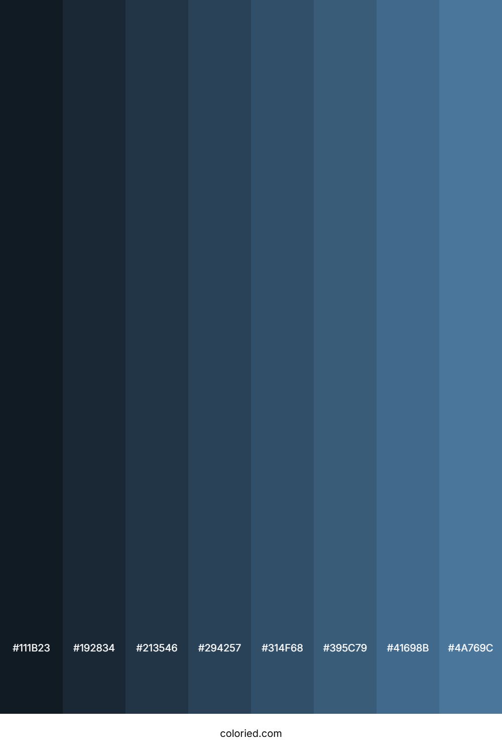 Dull Blue Color Shades