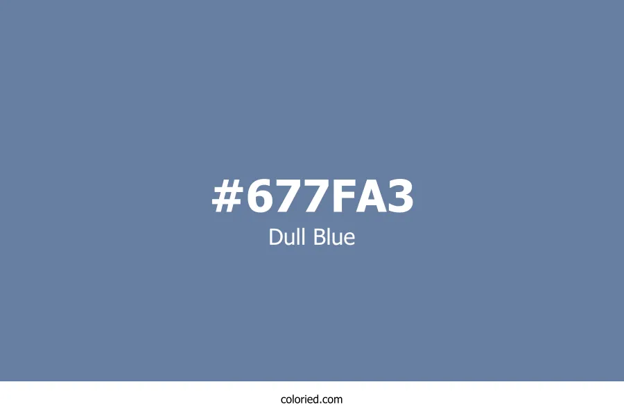 Dull Blue Color