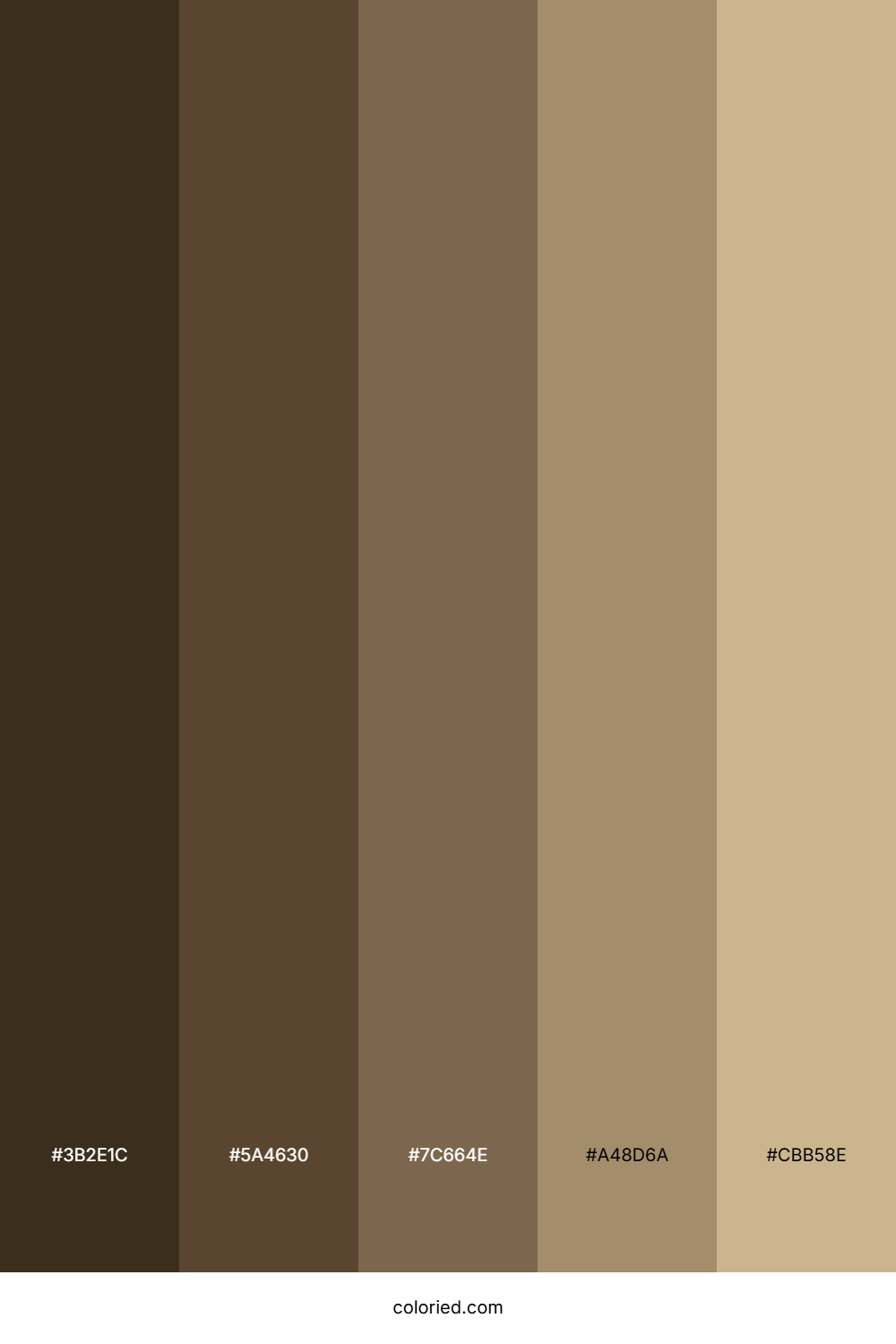 Dull Brown Gradient Color Palette