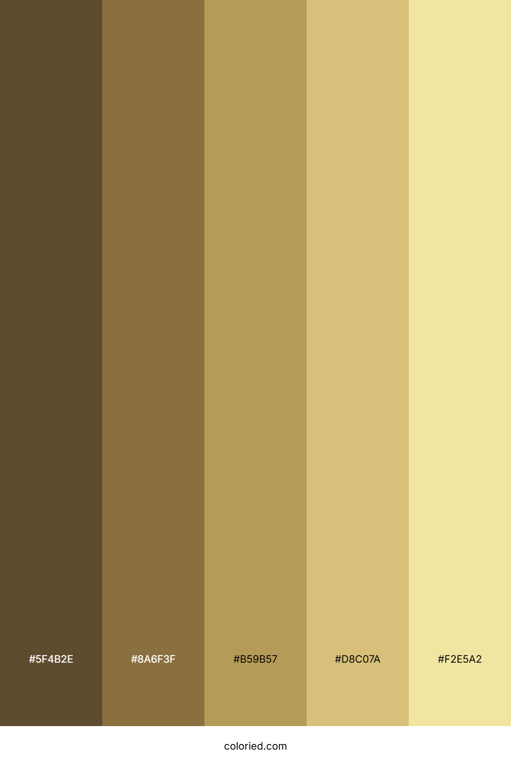 Dull Gold Gradient Color Palette