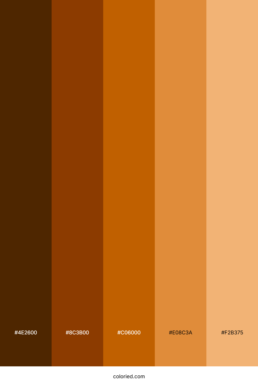 Dull Orange Gradient Color Palette