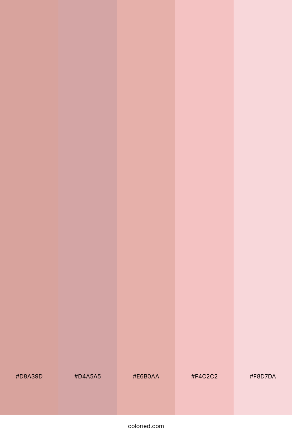 Dull Pink Gradient Color Palette