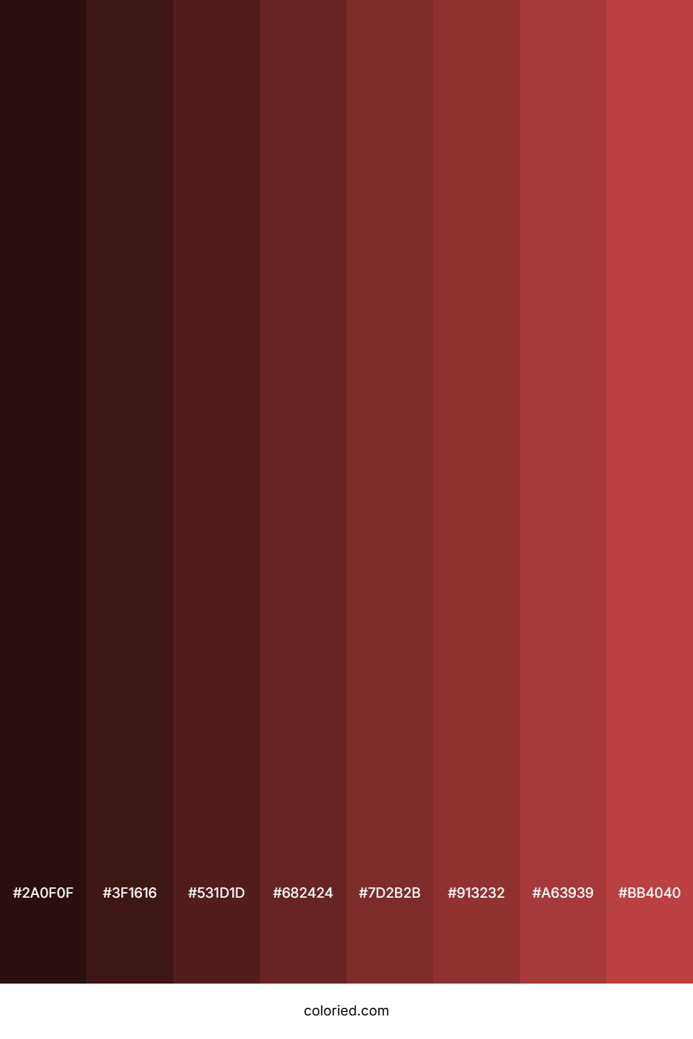 Dull Red Color Shades