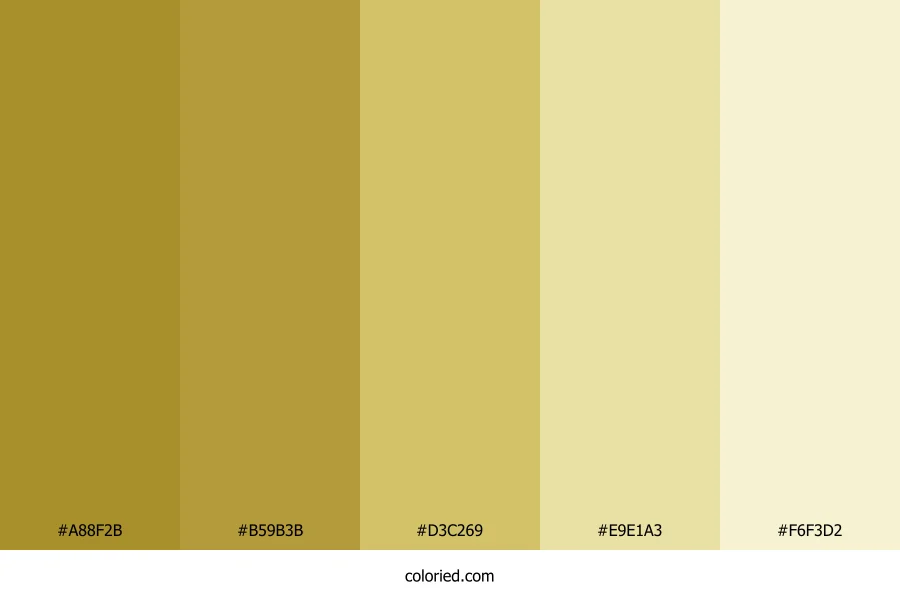Dull Yellow Gradient Color Palette