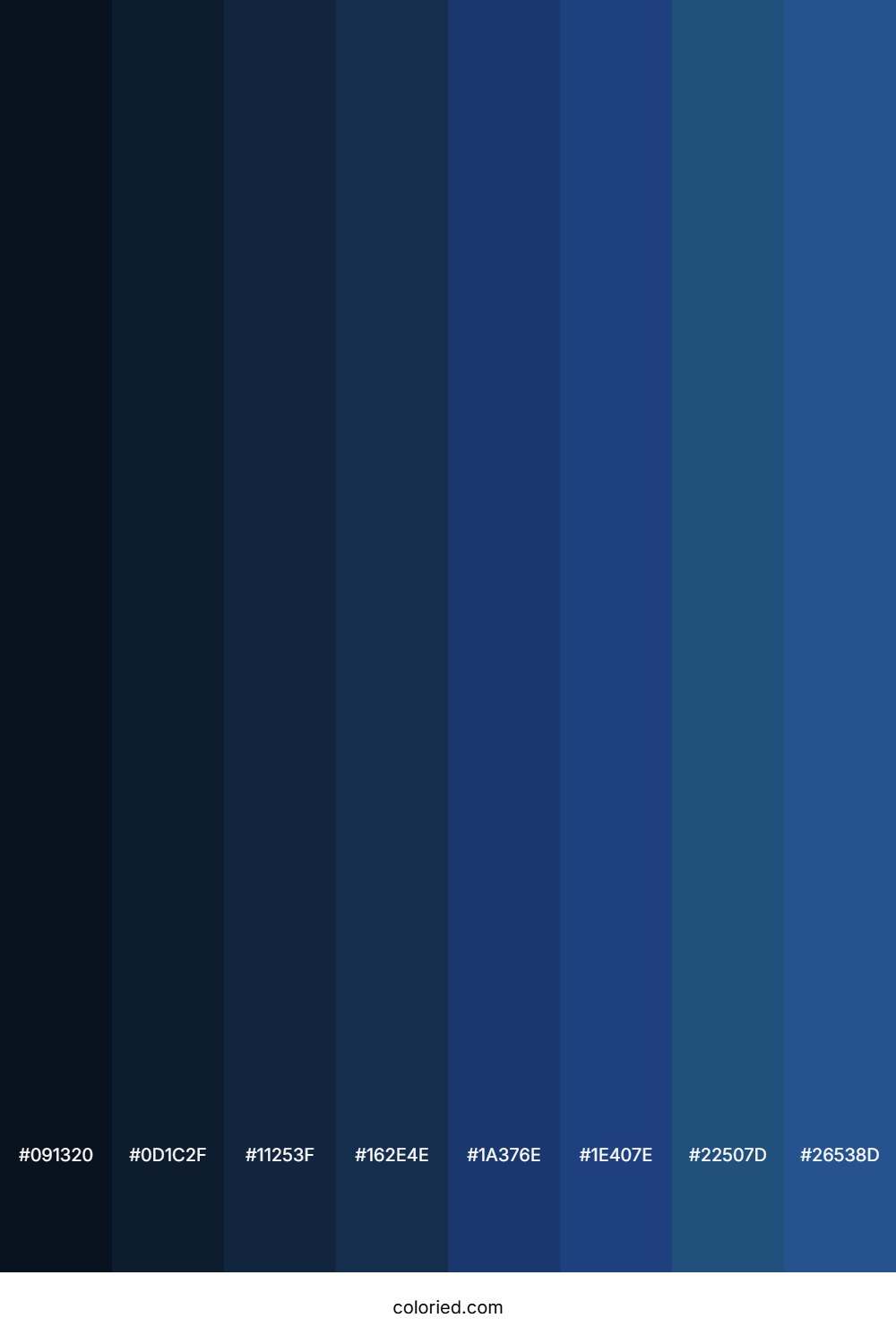 Dusk Blue Color Shades