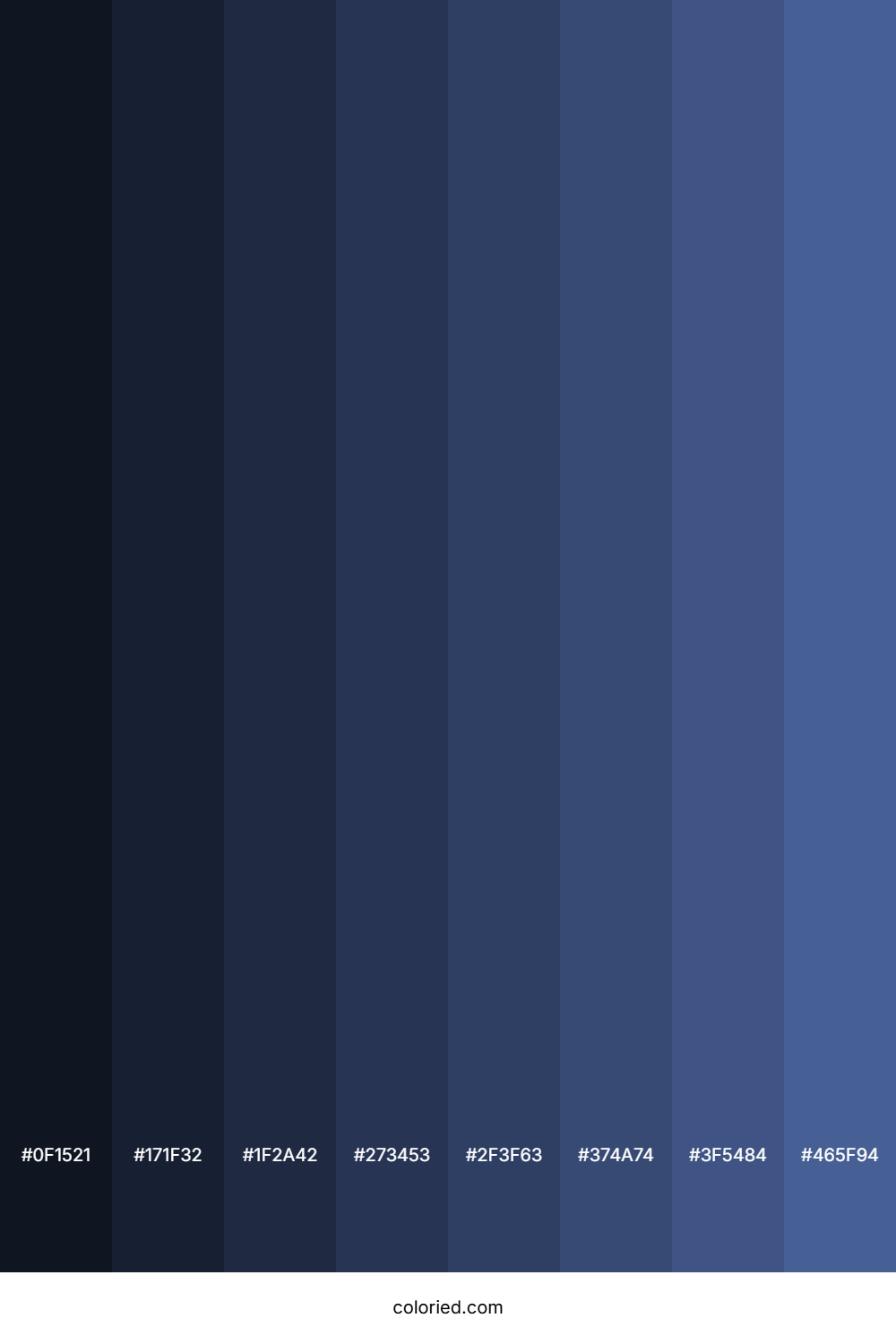 Dusky Blue Color Shades