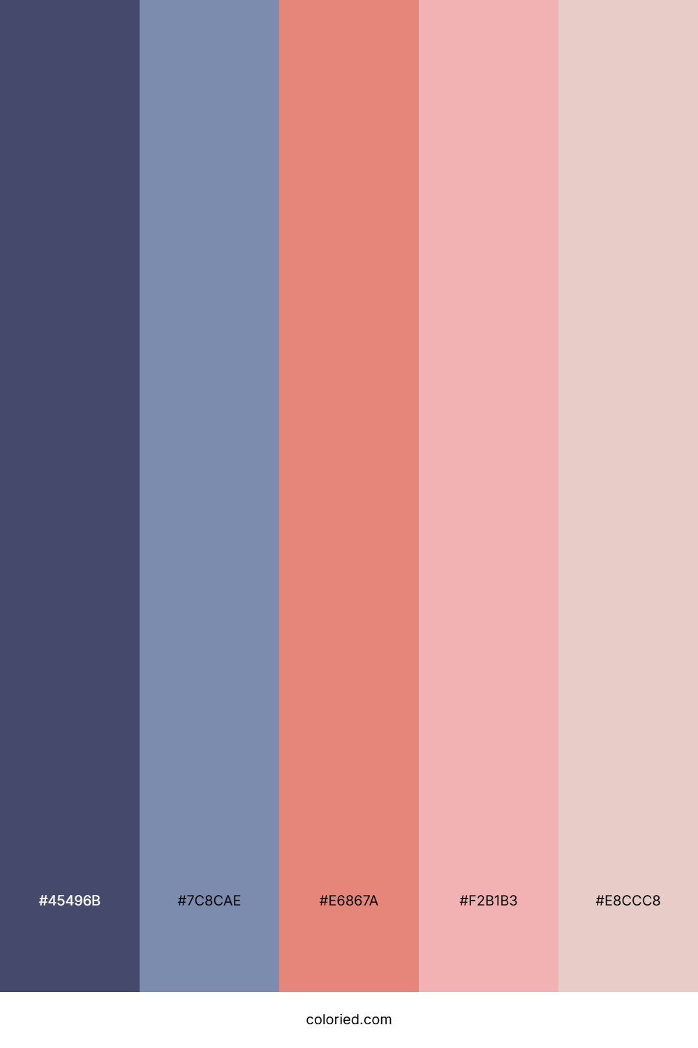 Dusky Blue Rose Palette