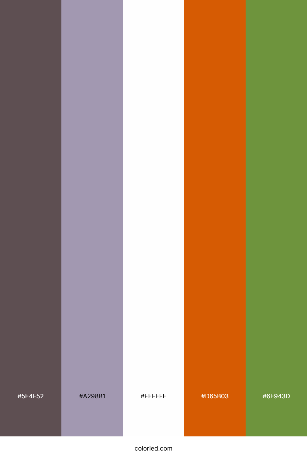 Dusky Lavender Grove Color Palette