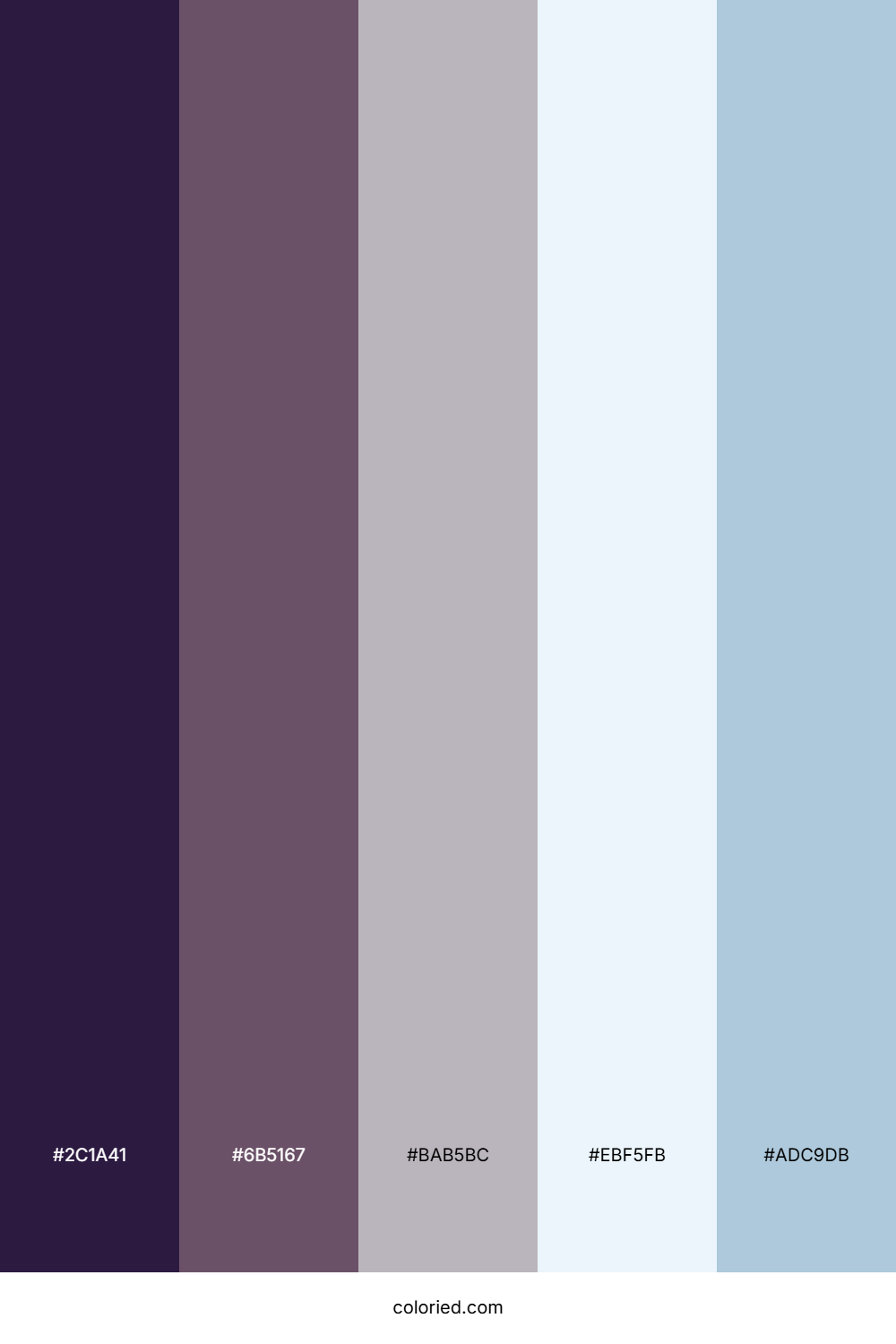 Dusky Lavender Sea Palette