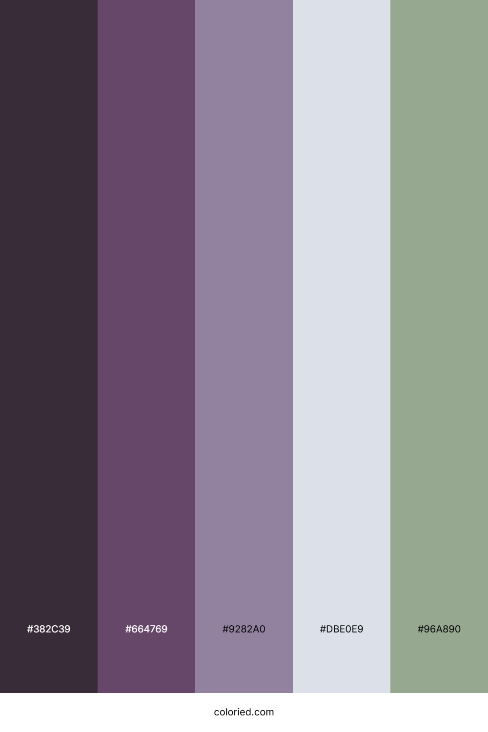 Dusky Orchid Forest Color Palette