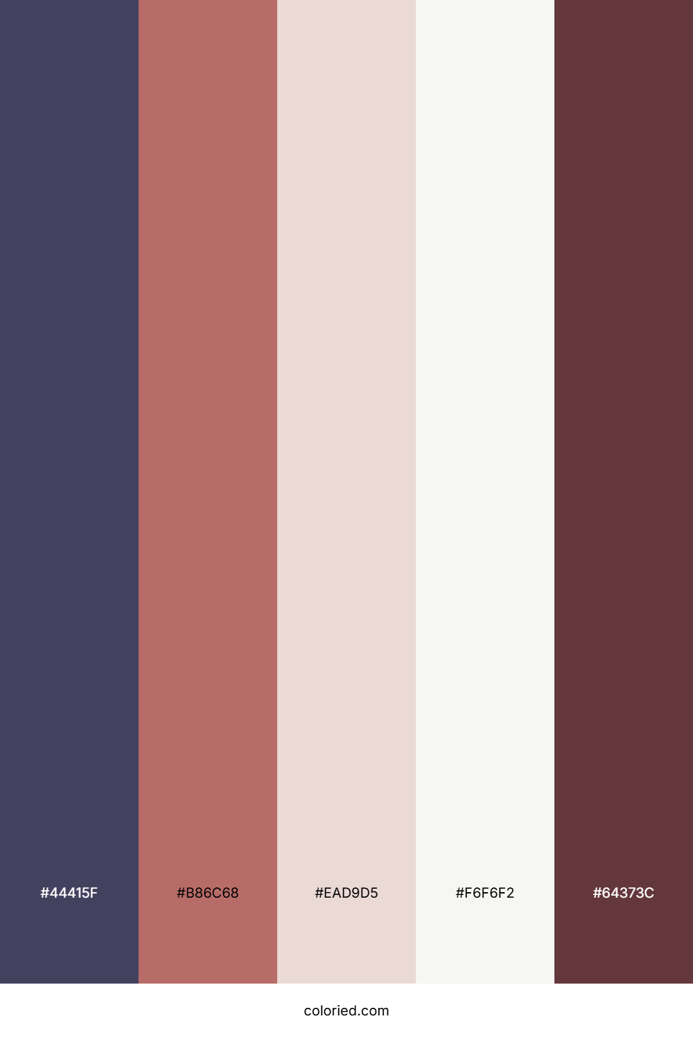 Dusky Plum Amber Color Palette