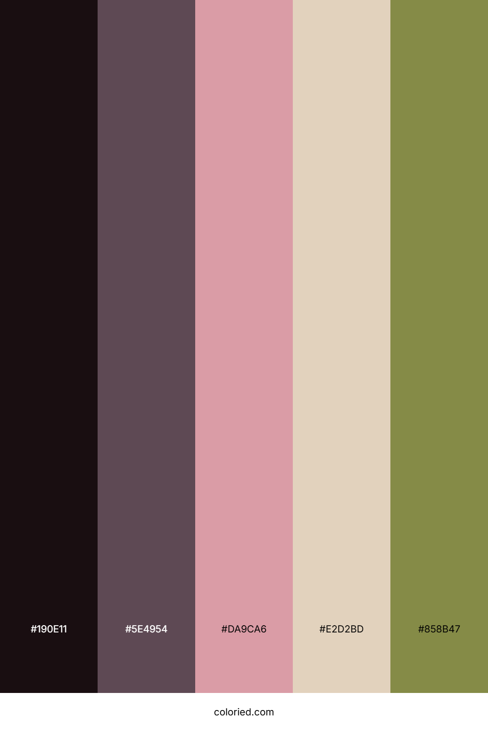 Dusky Plum Garden Color Palette
