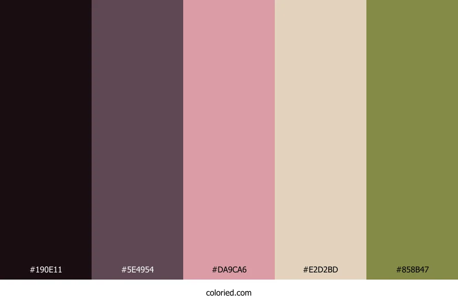 Dusky Plum Garden Color Palette