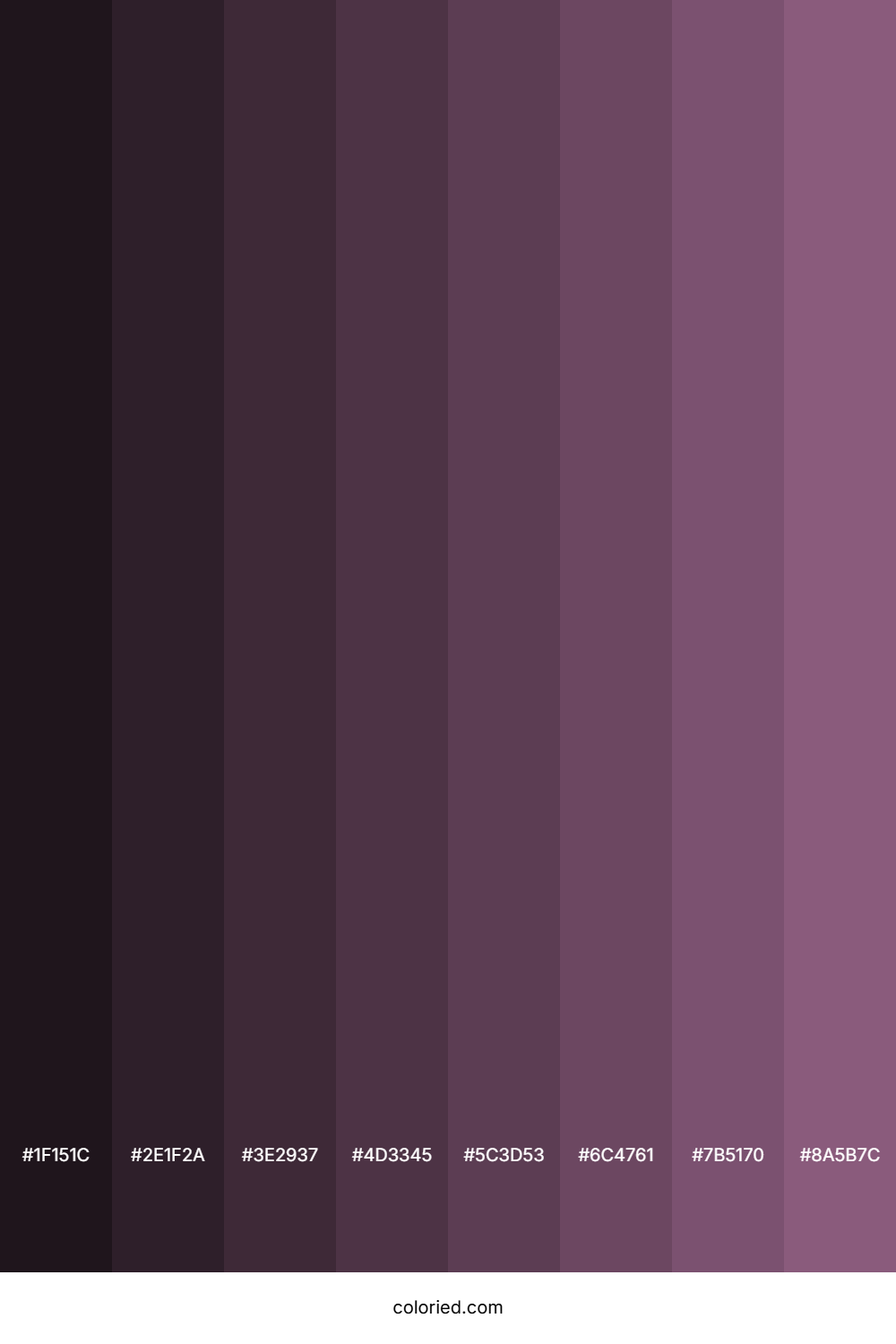 Dusky Purple Color Shades