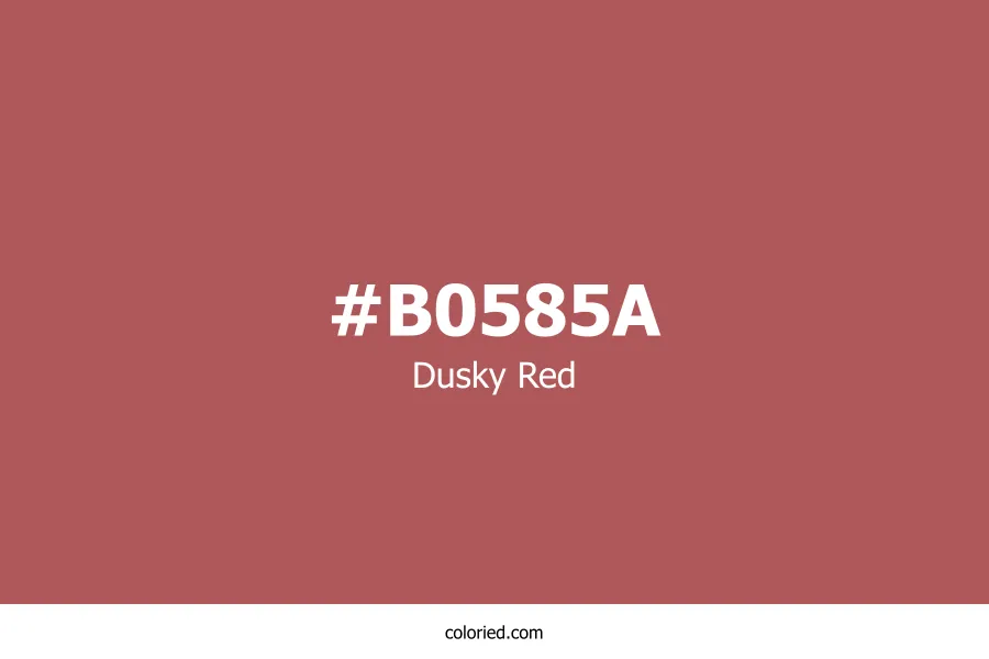 Dusky Red Color