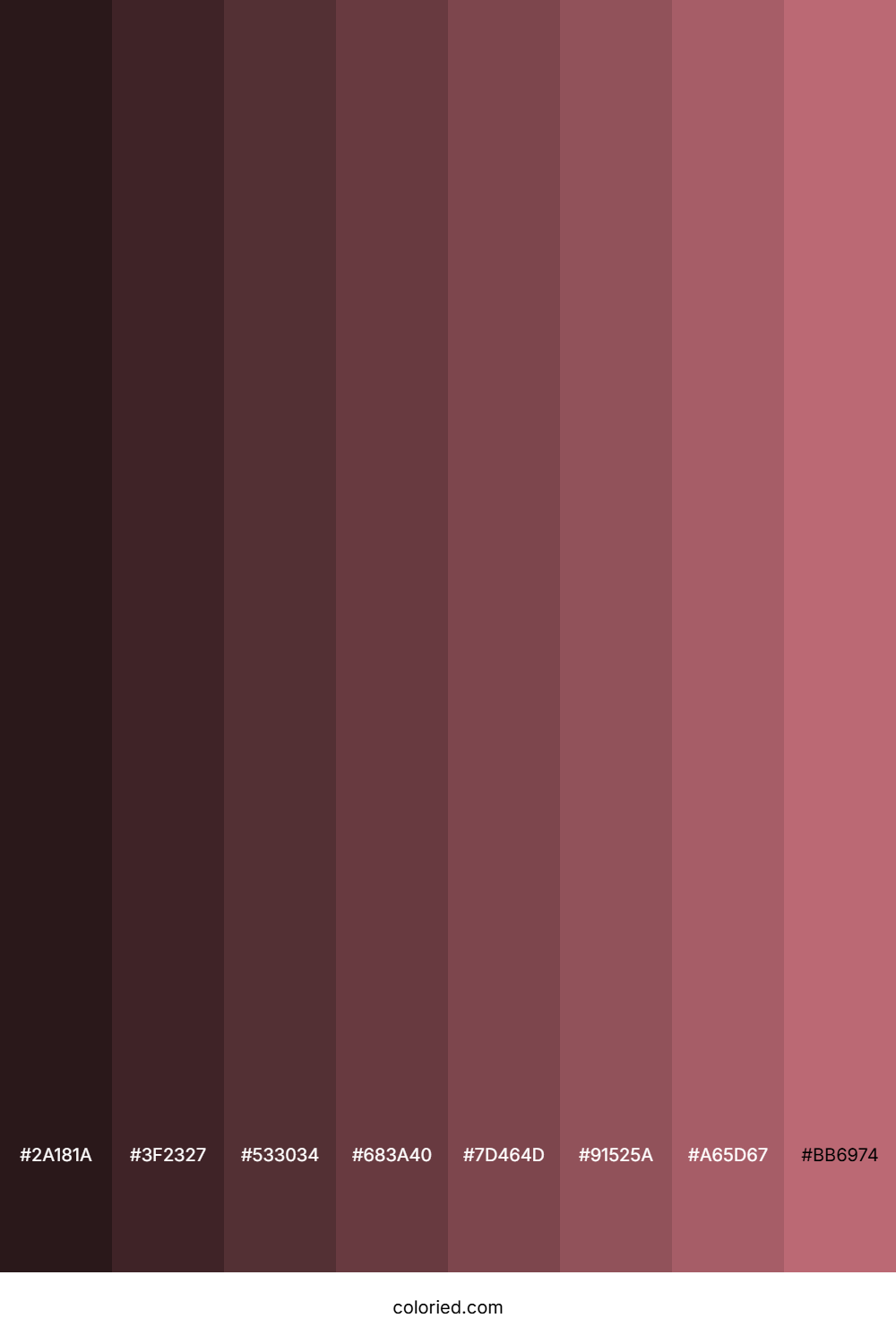 Dusky Rose Color Shades