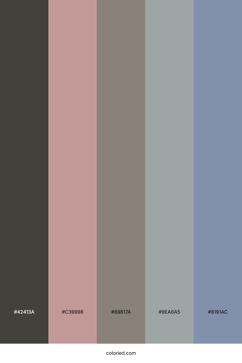 Dusky Rose Fog Color Palette
