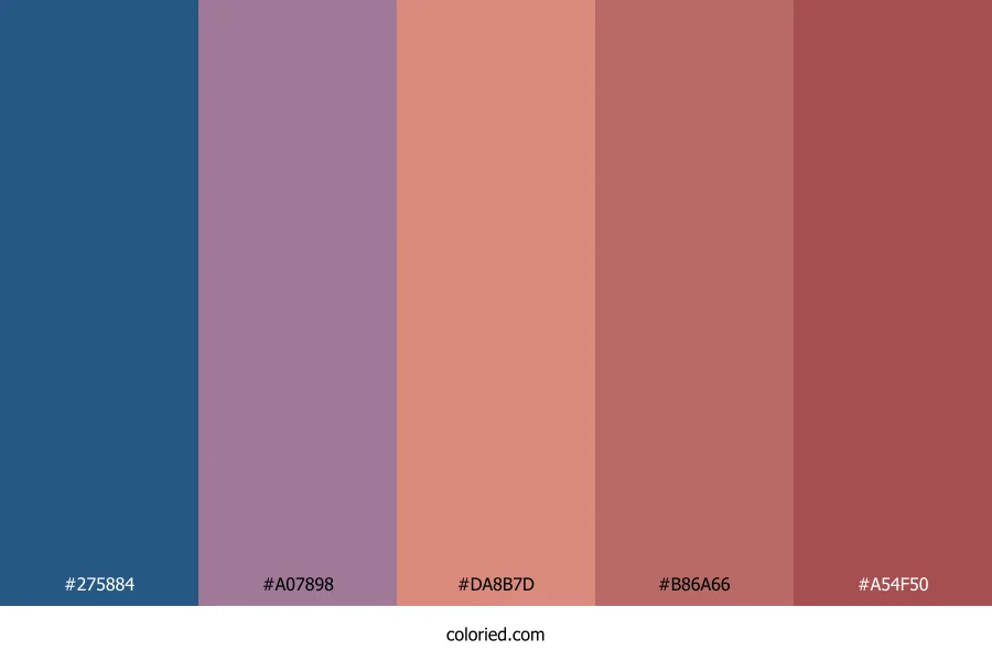 Dusky Rose Horizon Color Palette