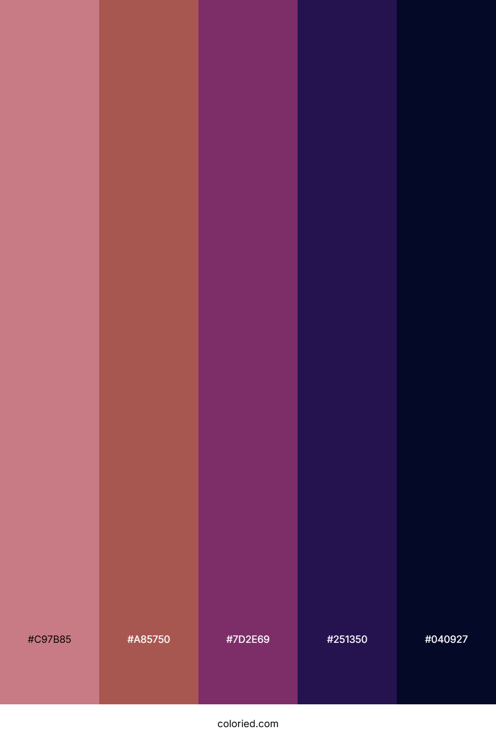 Dusky Rose Veil Color Palette