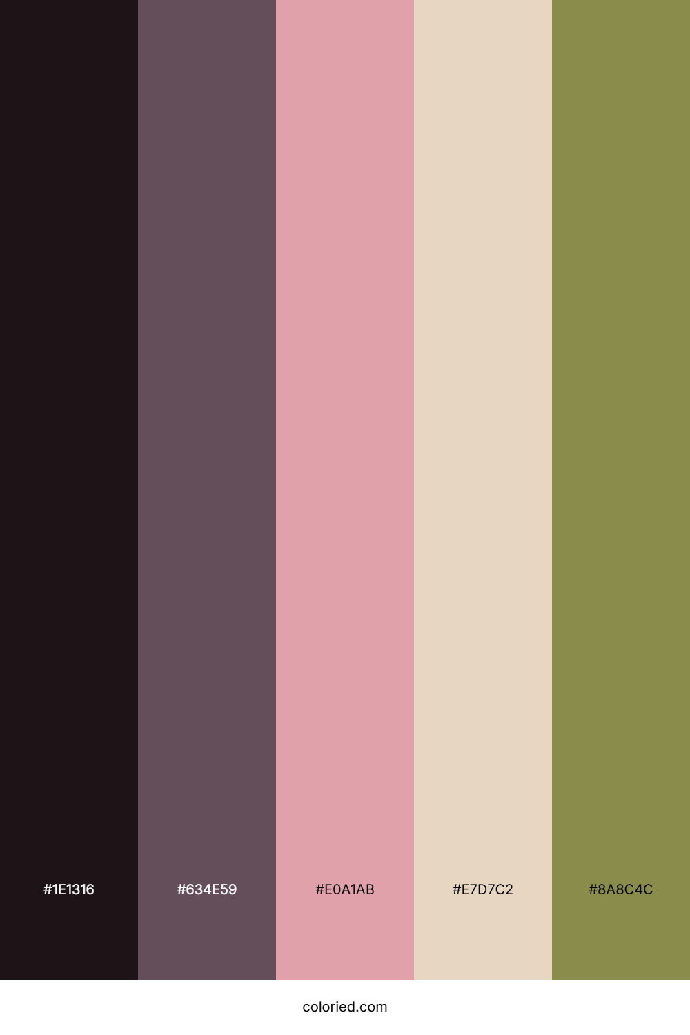 Dusky Rosewood Sage Palette