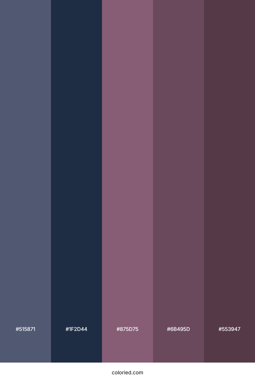 Dusky Violet Forest Color Palette