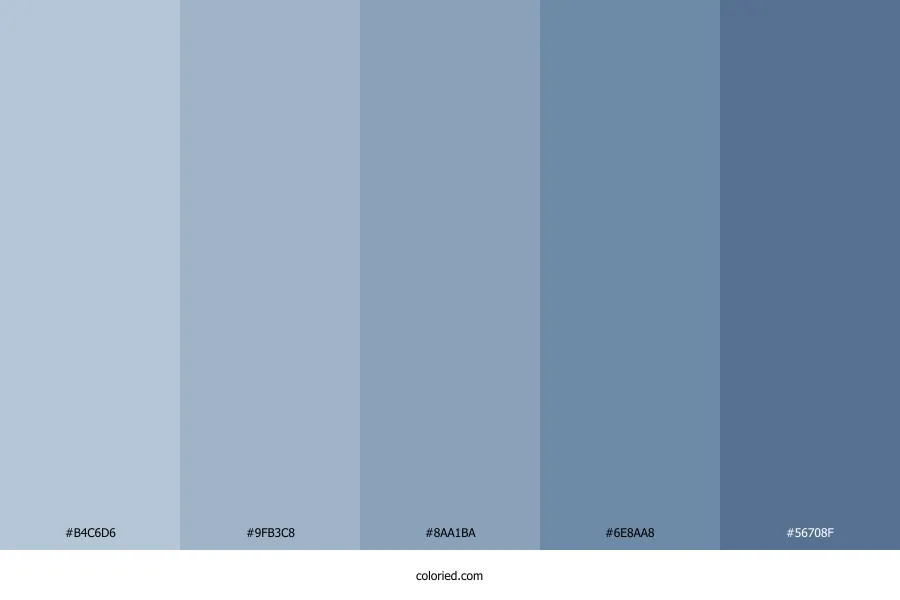 Dusty Blue Color Palette