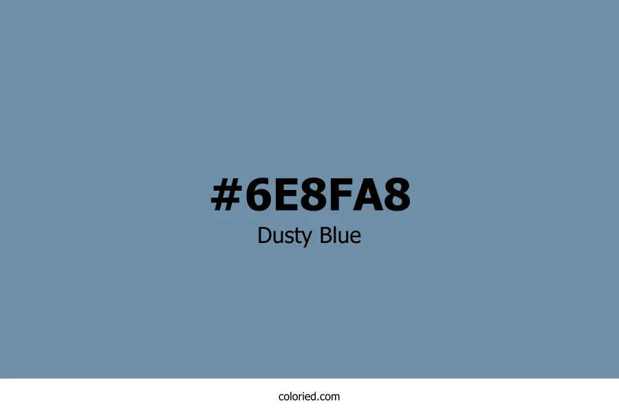 Dusty Blue Color Hex Code