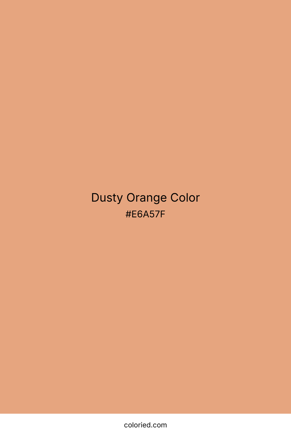 Dusty Orange Color