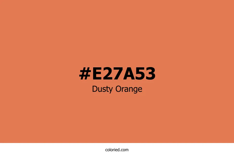 Dusty Orange Color
