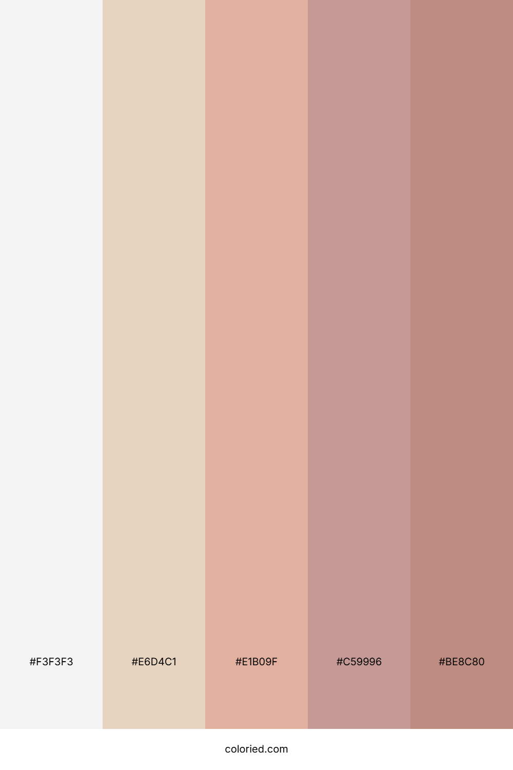 Dusty Pink and Beige Color Palette