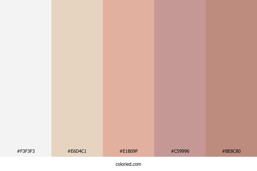 Dusty Pink and Beige Color Palette