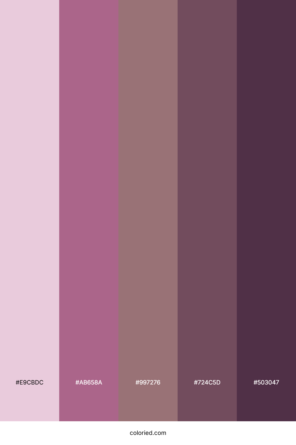 Dusty Pink and Mauve Color Palette
