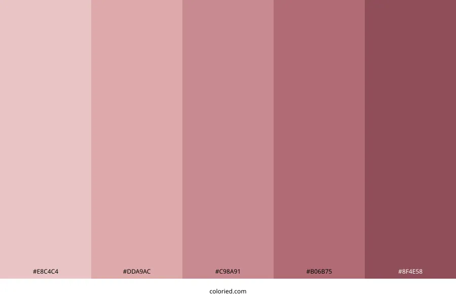 Dusty Pink Color Palette