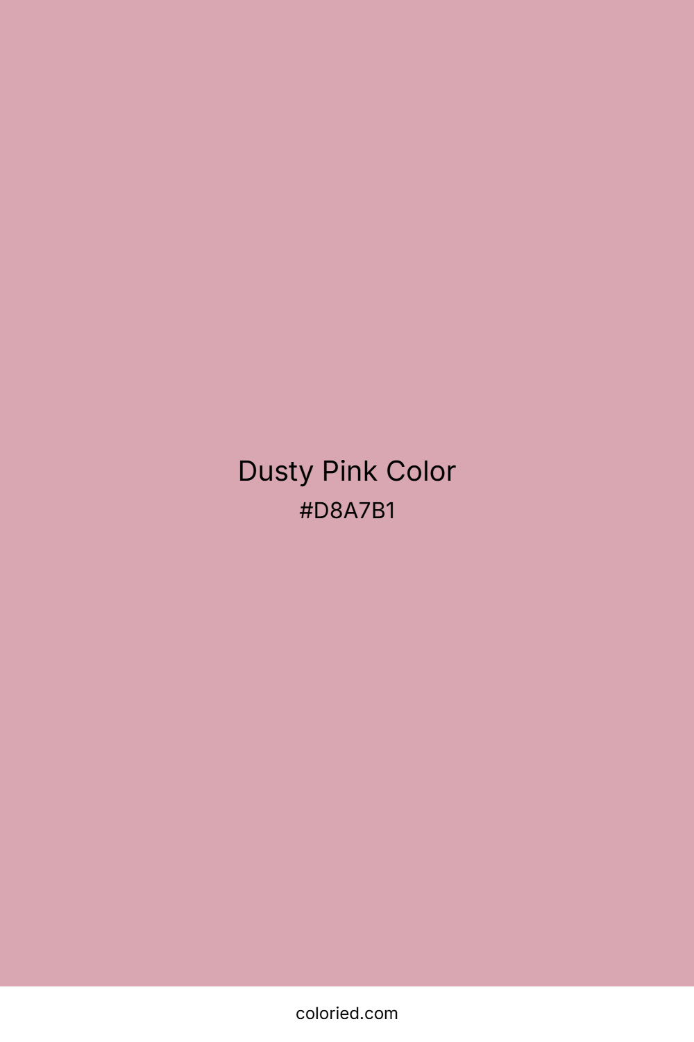 Dusty Pink Color