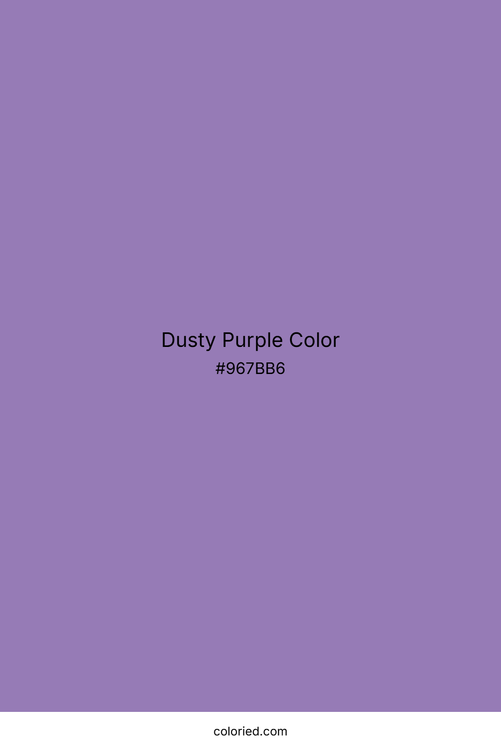 Dusty Purple Color
