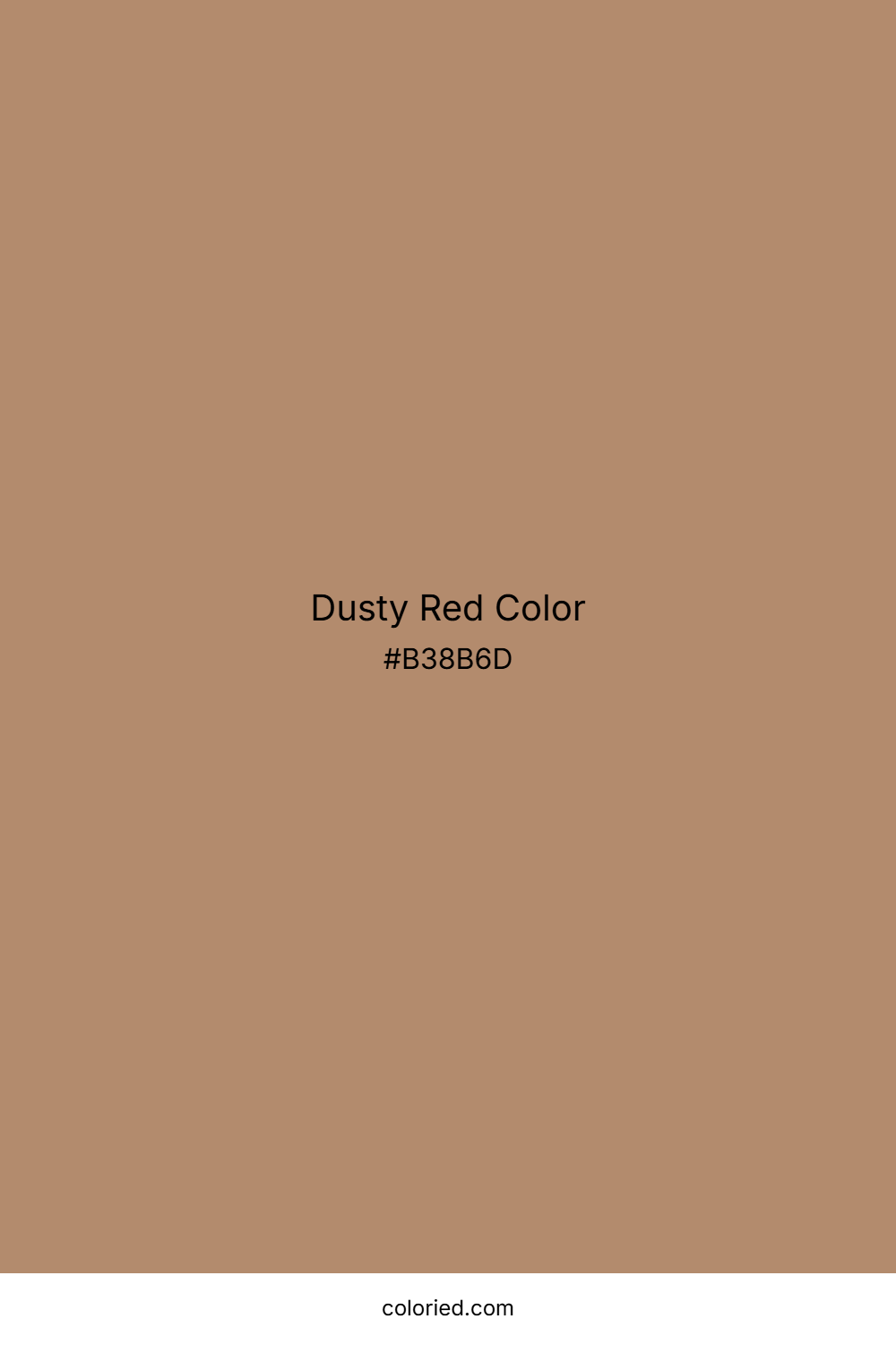 Dusty Red Color