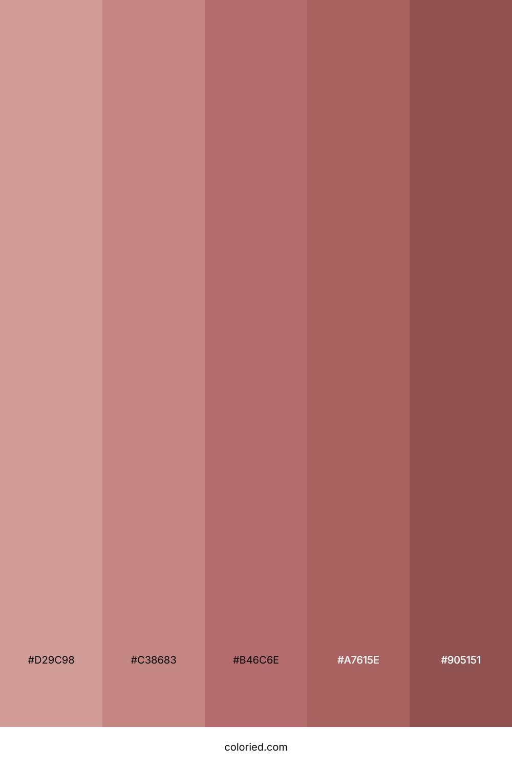 Dusty Rose and Terra Cotta Color Palette