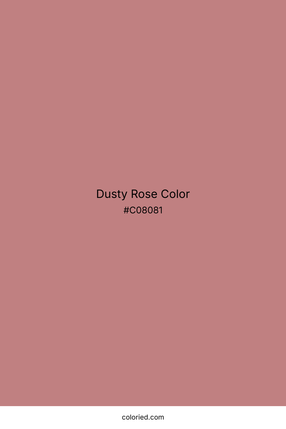 Dusty Rose Color