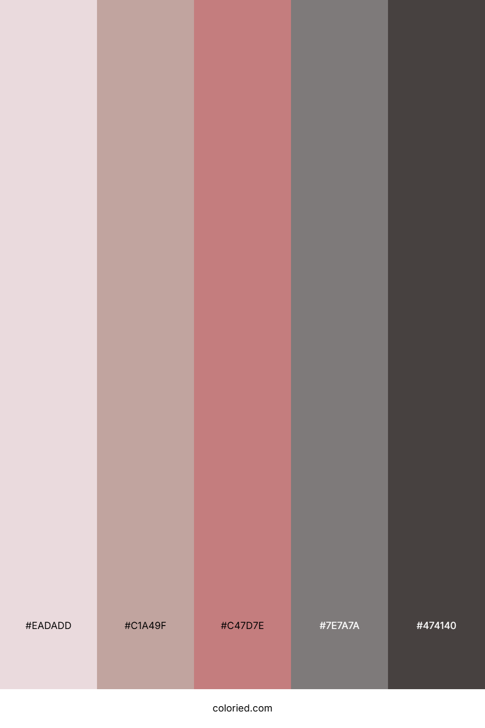 Dusty Rose Vintage Palette