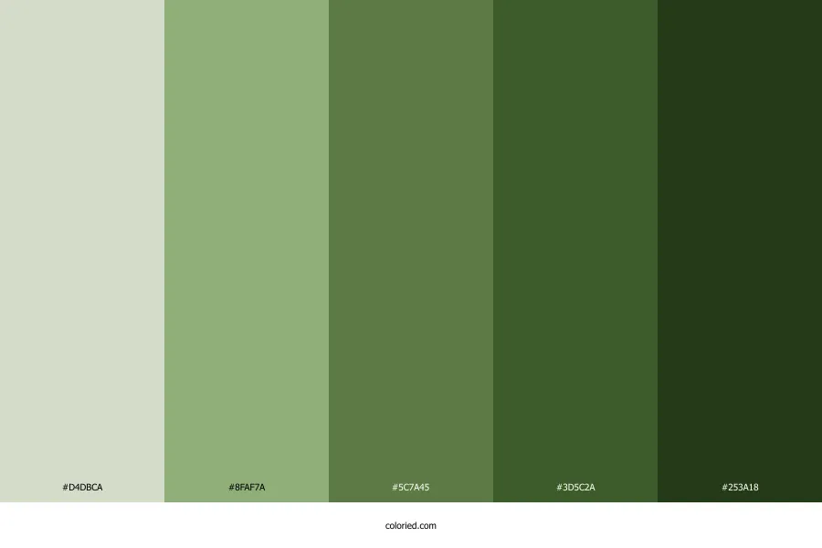 Earth Green Color Palette