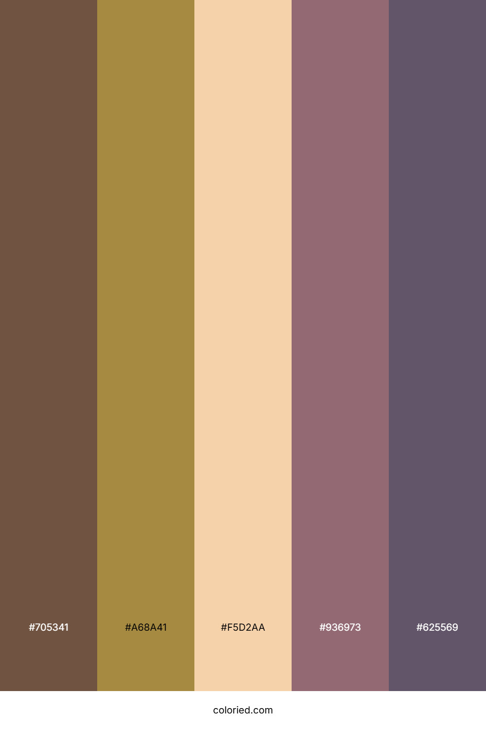 Earthy Blush Plum Color Palette