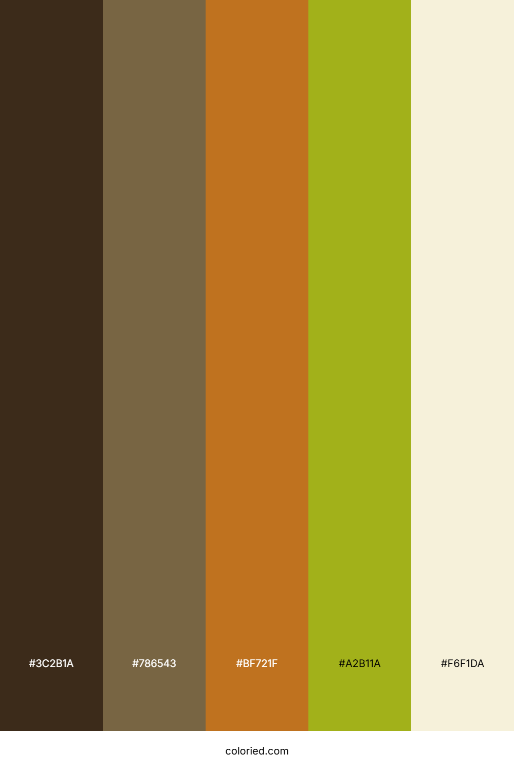 Earthy Caramel Grove Palette