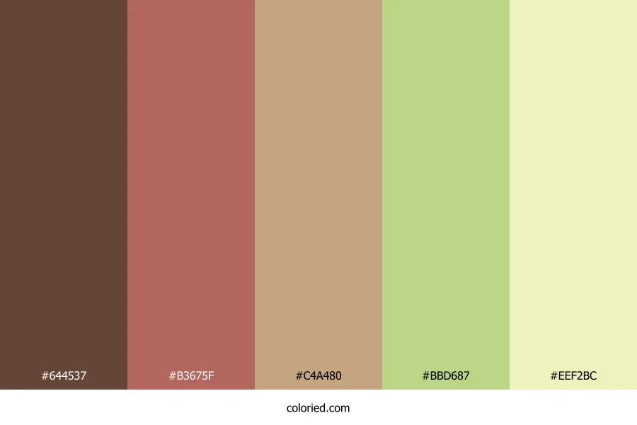 Earthy Meadow Light Color Palette