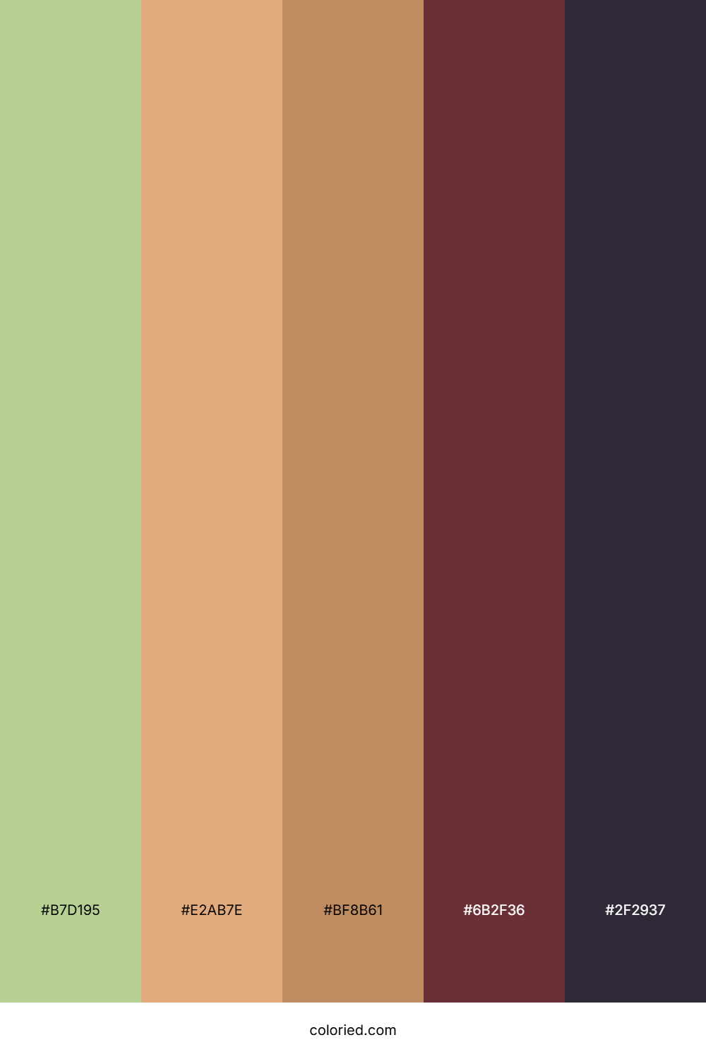 Earthy Mint Sunset Palette