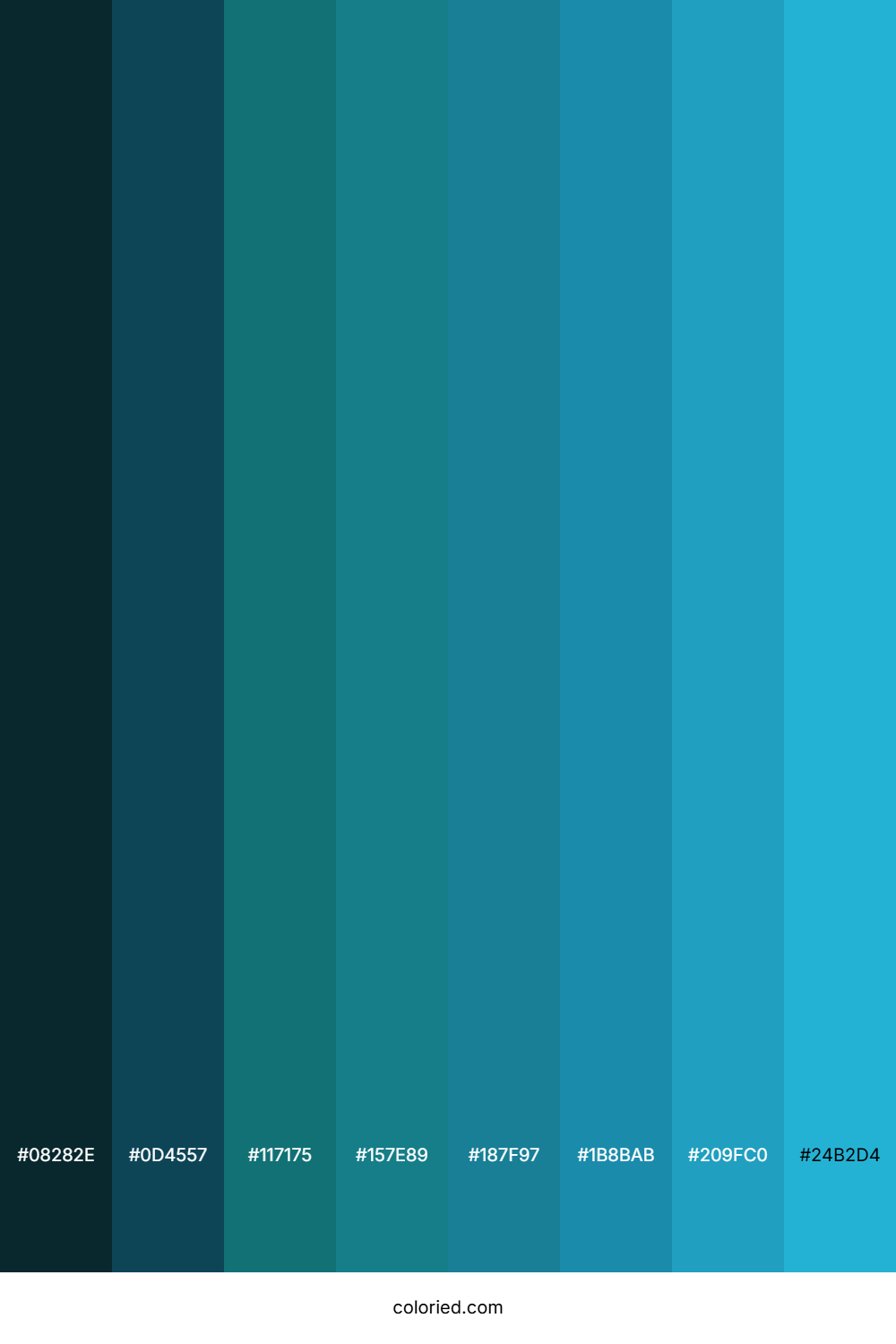 Eastern Blue Color Shades